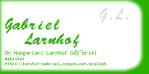 gabriel larnhof business card